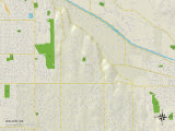 Political Map of Waller, WA Prints