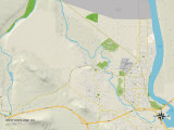Political Map of West Richland, WA Prints