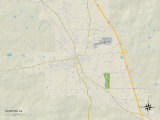 Political Map of Clanton, AL Photo