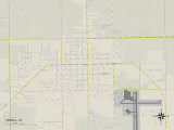 Political Map of Vernal, UT Prints