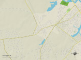 Political Map of Clayton, DE Posters