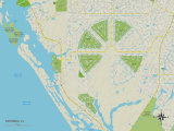 Political Map of Rotonda, FL Posters