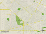 Political Map of South Whittier, CA Posters