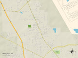 Political Map of White Hall, AR Posters