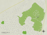 Political Map of Stansbury park, UT Posters