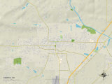 Political Map of Searcy, AR Prints