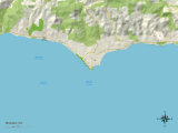 Carte politique de Malibu, CA Affiches