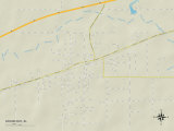 Political Map of Grand Bay, AL Posters
