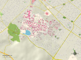 Political Map of Stanford, CA Posters