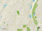 Carte politique de Woodbridge, CT Affiche