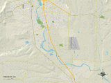 Political Map of Pacheco, CA Posters