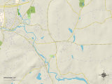 Carte politique de Windham, CT Affiches