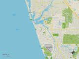 Political Map of Venice, FL Kunstdrucke
