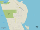 Carte politique de Westport, WA Posters