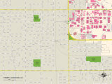 Political Map of Tempe Junction, AZ Prints