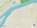 Political Map of Sheffield, AL Prints