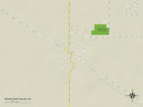 Political Map of South Dos Palos, CA Posters