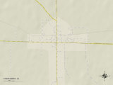 Political Map of Town Creek, AL Photo