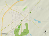 Political Map of Columbus, WI Print
