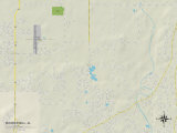 Political Map of Moores Mill, AL Posters
