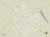 Political Map of Edna, TX Posters