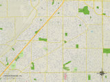 Political Map of Citrus Heights, CA Posters