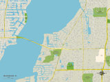 Political Map of McGregor, FL Print