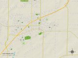 Political Map of Sun Prairie, WI Posters