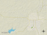 Political Map of West Crossett, AR Photo