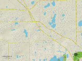 Political Map of Lockhart, FL Posters