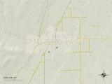 Political Map of Worland, WY Photo