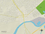 Political Map of Newport, DE Posters