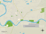 Political Map of Soldotna, AK Posters