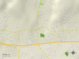 Political Map of Soquel, CA Posters