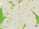 Political Map of Pleasant Hill, CA Prints