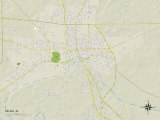 Political Map of Selma, AL Posters