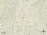 Political Map of Guin, AL Posters