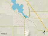 Political Map of Mauston, WI Prints