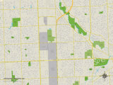 Political Map of Sterling Heights, MI Prints
