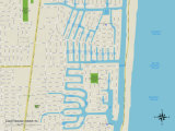 Political Map of Lighthouse Point, FL Poster