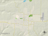 Political Map of Siloam Springs, AR Print