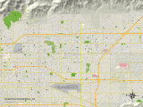 Carte politique de Rancho Cucamonga, CA Affiches