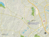 Political Map of Kennesaw, GA Prints