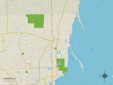 Political Map of Suamico, WI Poster