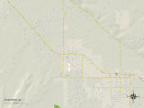Political Map of Thatcher, AZ Print