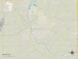 Political Map of Gas City, IN Photo
