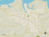 Political Map of Centre, AL Prints