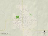 Political Map of West Point, NE Poster