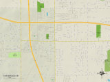 Political Map of Cutlerville, MI Photo