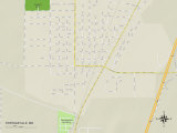 Political Map of Portageville, MO Prints